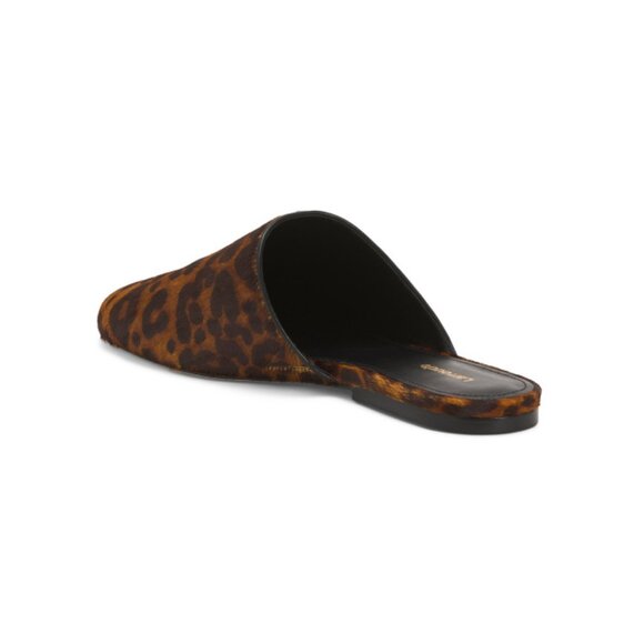 LARROUDE leopard Handmade In Brazil Leather Venice Mules - Picture 2 of 2